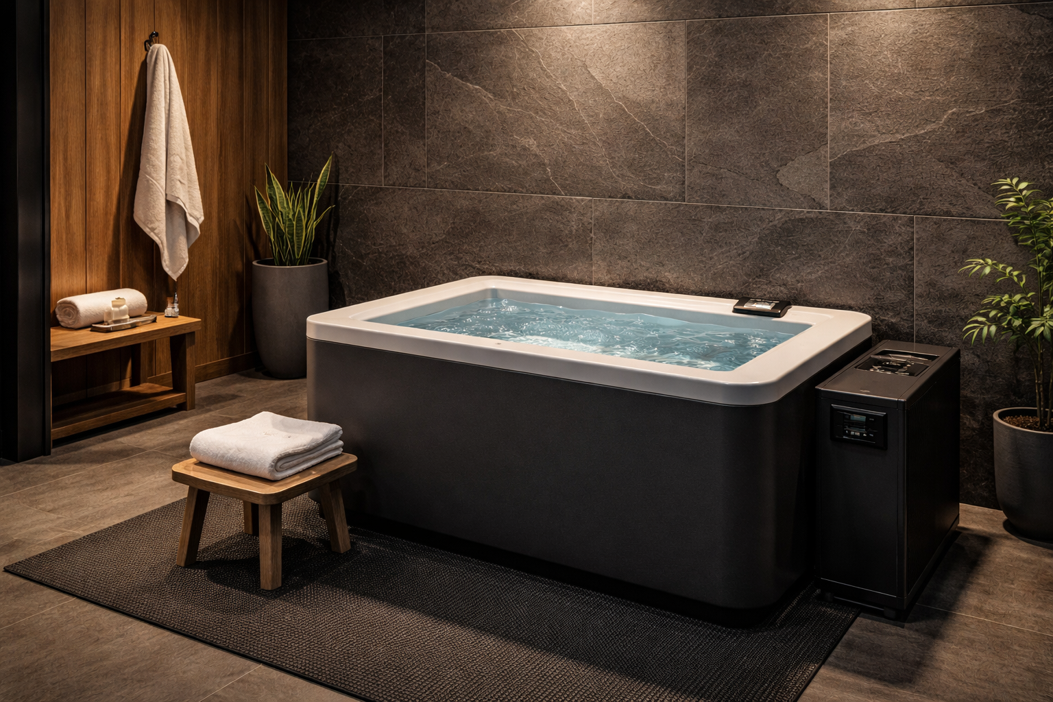 High End Recovery Room With Cold Plunge